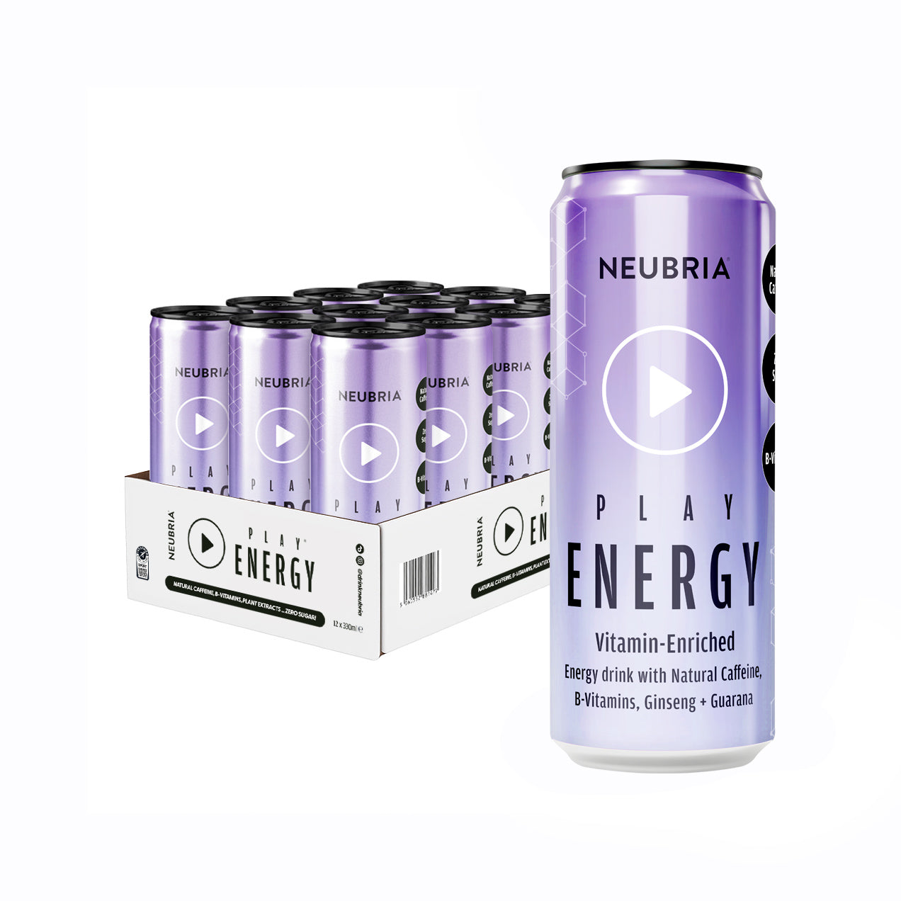 Play® Natural Energy Drink - 12 Pack